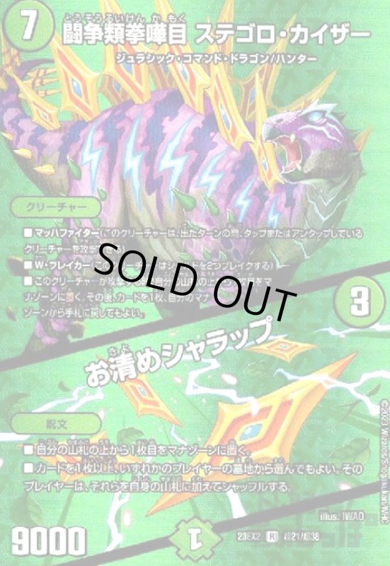 画像1: (R/ホイル)(超21/超38)闘争類拳嘩目 ステゴロ・カイザー/お清めシャラップ (1)